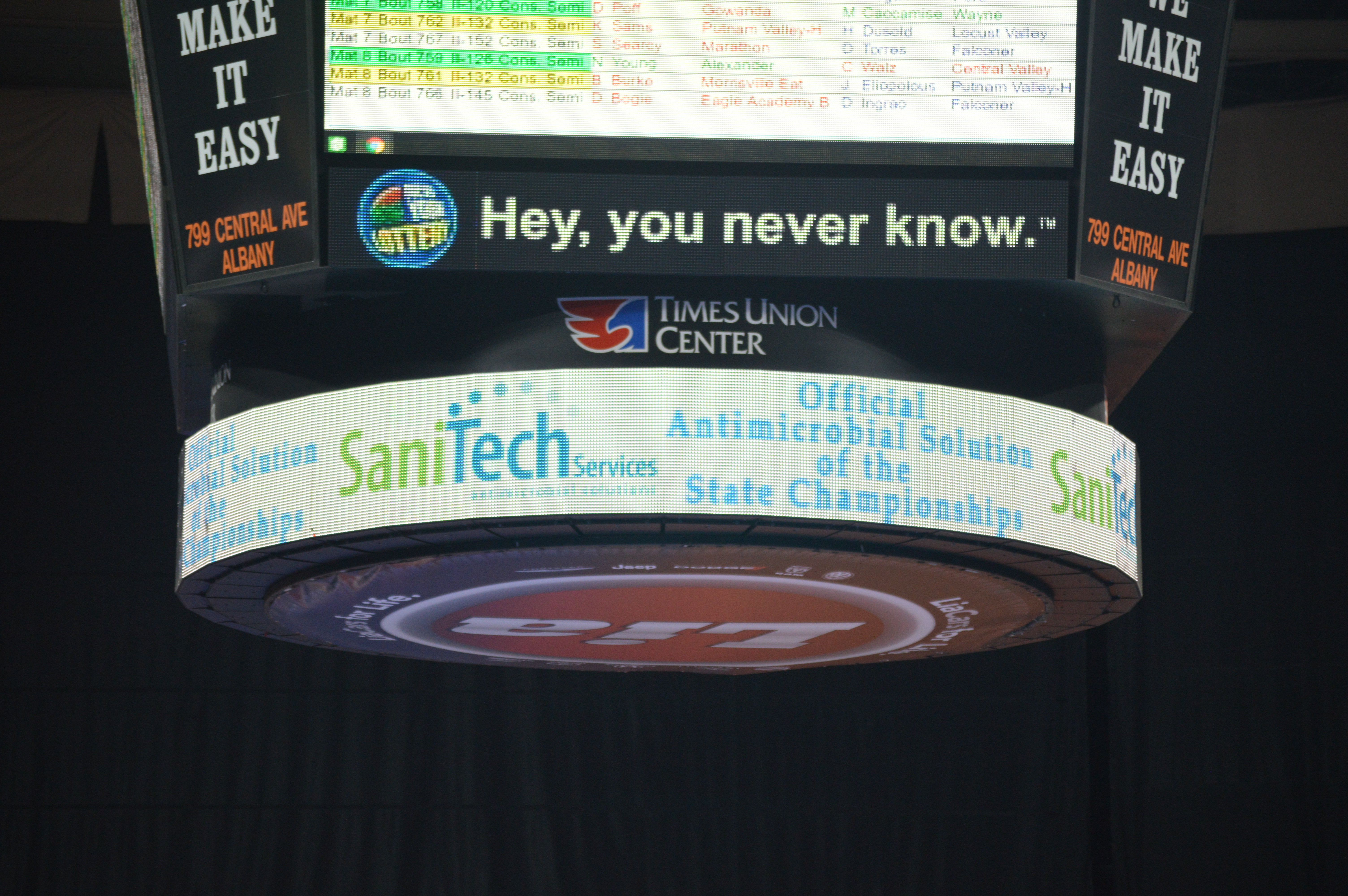 SaniTech Services featured as Official Antimicrobial Solution at Times Union Center State Championships